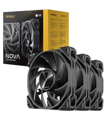 Ventilador cpu antec nova 3x 120mm negro