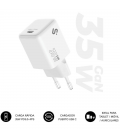 Cargador de pared gan subblim 35w charger usb c/ 1xusb tipo-c/ 35w