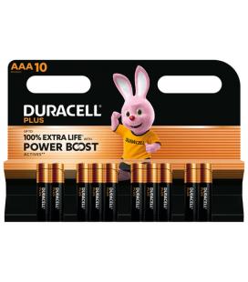 Pack de 10 pilas aaa duracell plus power boost dpblr3b10/ 1.5v/ alcalinas