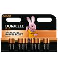 Pack de 10 pilas aaa duracell plus power boost dpblr3b10/ 1.5v/ alcalinas