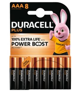 Pack de 8 pilas aaa duracell plus power boost dpblr3b8/ 1.5v/ alcalinas
