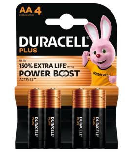 Pack de 4 pilas aa duracell plus power boost dpblr6b4/ 1.5v/ alcalinas