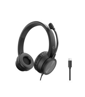 Auriculares conceptronic polona05bc usb - c negro