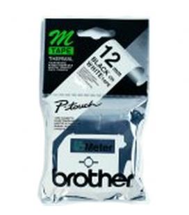 Cinta laminada brother mk231bz-br/- 12mm x 8m