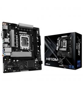 Placa base asrock h810m - x matx - 2x ddr5 - 4x sata3