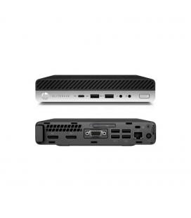 Ordenador reacondicionado mini hp elitedesk 400 g3 - i5 - 6th - 8gb - 256gb nvme - win 10 pro - sin cable trebol