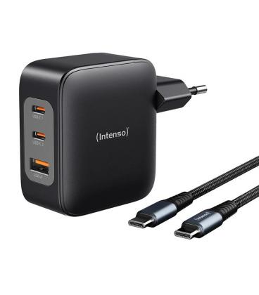 Intenso | kit cargador gan w100acc + cable usb-c