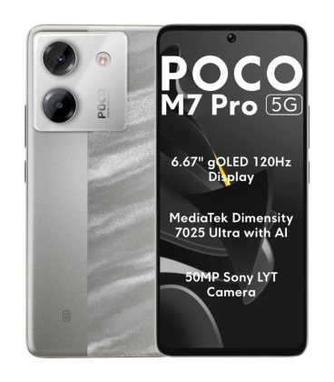 Smartphone xiaomi poco m7 pro 12gb/ 512gb/ 6.67'/ 5g/ plata