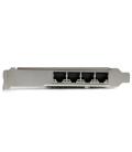 Tarjeta red startech ethernet gigabit 1000 4 port rj45 pcie