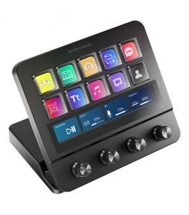 Stream deck mars gaming msd-pro/ 10 teclas lcd + 4 diales personalizables/ negro