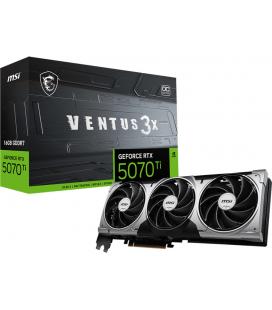 Tarjeta Gráfica MSI GeForce RTX 5070 Ti VENTUS 3X OC 16GB GDDR7 Reflex 2 RTX AI DLSS4