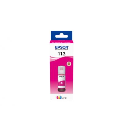 Cartucho tinta epson 113 ecotank pigment c13t06b340 magenta ink bottle