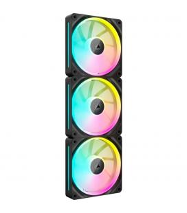 Ventilador caja corsair lx120 icue link rgb 3x 120mm negro