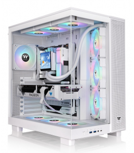 CAJA ATX THERMALTAKE VIEW 380 XL USB CX1 4XVENT120MM ARGB SNOW S/N FUENTE