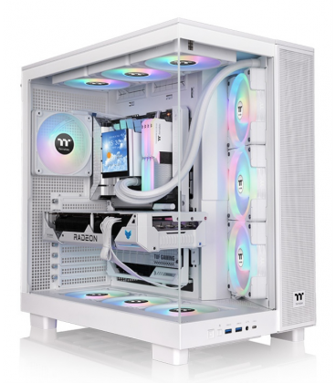 CAJA ATX THERMALTAKE VIEW 380 XL USB CX1 4XVENT120MM ARGB SNOW S/N FUENTE