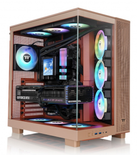CAJA ATX THERMALTAKE VIEW 380 XL USB CX1 4XVENT120MM ARGB SAND S/N FUENTE