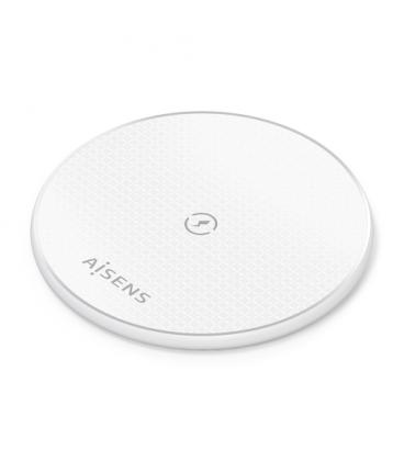 Base de carga inalámbrica aisens asch-15w1wc057-w/ 15w/ blanco
