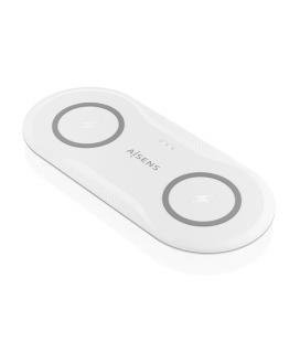 Base de carga inalámbrica aisens asch-15w2wc059-w/ 15w/ blanco