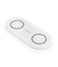 Base de carga inalámbrica aisens asch-15w2wc059-w/ 15w/ blanco