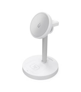 Base de carga inalámbrica aisens asch-15w3wc065-w/ 15w/ blanco
