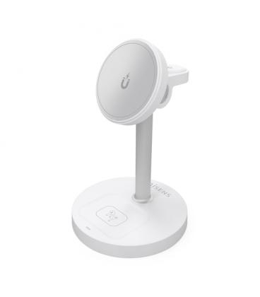 Base de carga inalámbrica aisens asch-15w3wc065-w/ 15w/ blanco