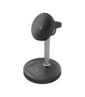Base de carga inalámbrica aisens asch-15w3wc066-bk/ 15w/ negro