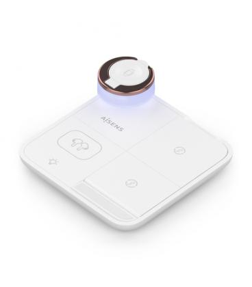 Base de carga inalámbrica aisens asch-15w4wc061-w/ 15w/ blanco