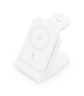 Base de carga inalámbrica aisens asch-15w4wc063-w/ 15w/ blanco