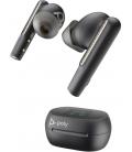 Auriculares bluetooth poly voyager free 60+ uc m con estuche de carga + adaptador bt700/ autonomía 10h/ negros