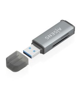 Lector de tarjetas externo aisens ascr-2a09-gr/ usb 3.1