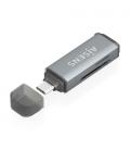 Lector de tarjetas externo aisens ascr-2a09-gr/ usb 3.1