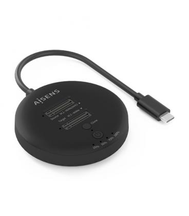 Dock usb 3.2 gen2 tipo-c para ssd m.2 nvme aisens asds-2m2n05-bk/ gris