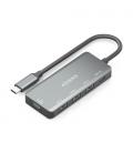 Hub usb tipo-c aisens a109-0945/ 3xusb/ 1xusb tipo-c/ 1xusb tipo-c pd/ gris