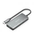 Hub usb tipo-c aisens a109-0946/ 2xusb/ 2xusb tipo-c/ 1xusb tipo-c pd/ gris