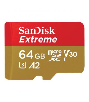 Tarjeta memoria micro secure digital 64gb sandisk extreme clase 10 uhs - i u3 + adaptador