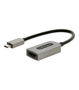 Adaptador usb tipo c a hdmi 4k uhd startech 13cm - macho - hembra - gris