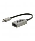 Adaptador usb tipo c a hdmi 4k uhd startech 13cm - macho - hembra - gris