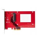 Tarjeta de puertos startech pex4sff8639u3 pcie 4.0 x4 adapter for 2.5 pulgadas u.3 nvme ssds