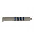 Tarjeta de puertos startech pciusb3s4 4x usb 3.0