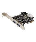 Tarjeta de puertos startech pci express 2 usb en 1
