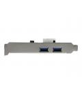 Tarjeta de puertos startech pci express 2 usb en 1