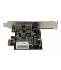 Tarjeta de puertos startech pci express 2 usb en 1