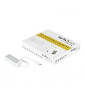 Adaptador usb tipo c a rj45 startech macho - hembra plata