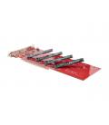 Tarjeta de interfaz startech quad - m2 - pcie - card - b