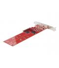Tarjeta de interfaz startech dual - m2 - pcie - card - b