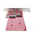 Tarjeta de interfaz startech dual - m2 - pcie - card - b