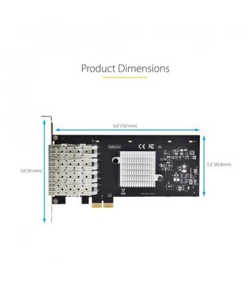 Tarjeta de red startech p041gi - network - card 4x sfp