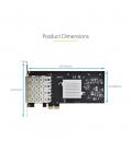 Tarjeta de red startech p041gi - network - card 4x sfp