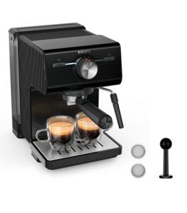 Cafetera expreso krups authentic xp381810/ 1140w/ 15 bares/ negra