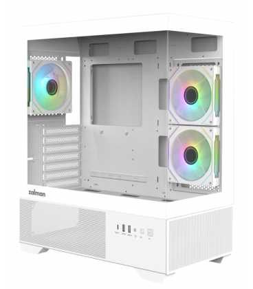 CAJA ZALMAN CHRONIX ATX 3 XVENT 120MM ARGB 1XUSB 3.0 BLANCO S/N FUENTE